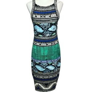 Hale Bob Multicolor Patterned Dress